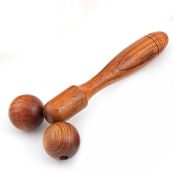 

18.5*7.5cm Wooden Eye Face Roller Primary Wood Face-lift Massage Tool Relaxing Neck Chin Slimming Health Care