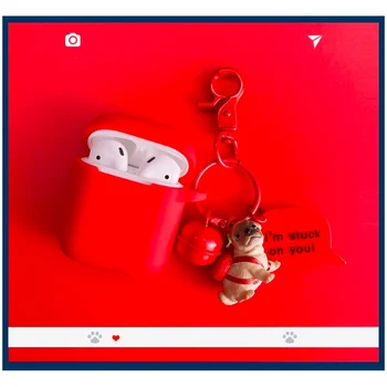 

Silicone Cases For Apple AirPods 2 Soft Cartoon Lovely Bear Earphone Case For Air Pods 1 Charging Box Cover With Hook