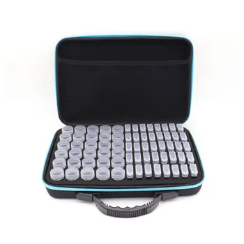 

Beads Organizer Art Embroidery Box Portable DIY Craft Diamond Painting Storage Case High Capacity EVA Tools Zipper Closure
