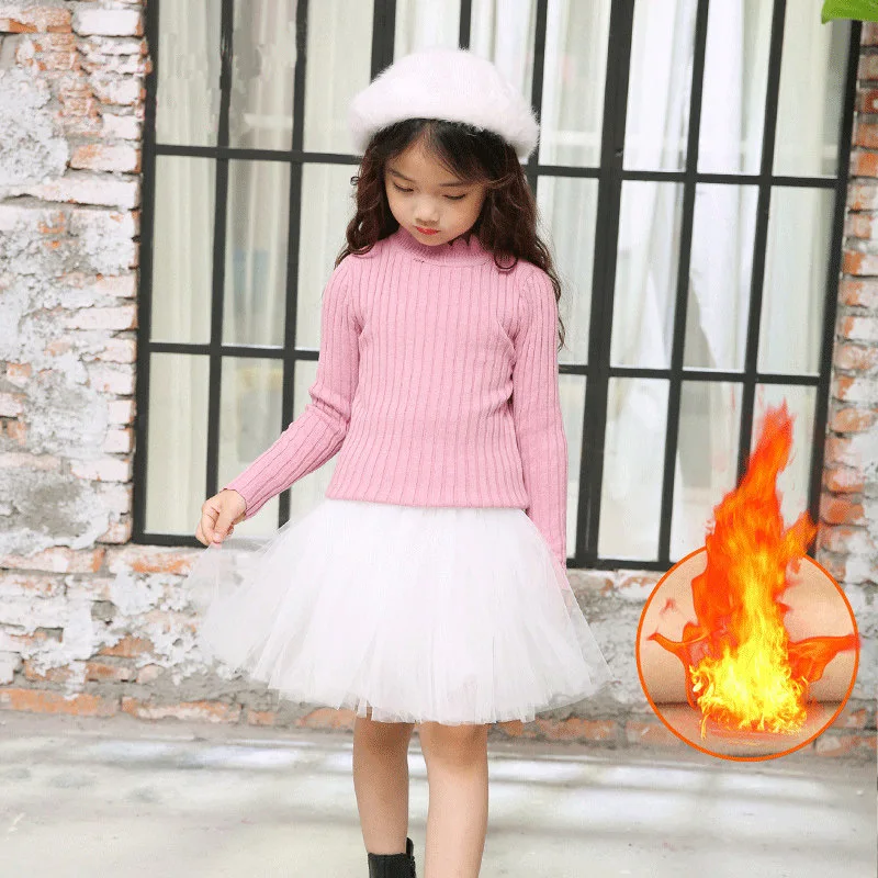 

Girl'S Sweater 2018 New Style Thick Base Pullover Autumn And Winter Korean-style Big Boy Sweater
