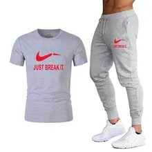 New fashion men's autumn and spring sports suit sports T-shirt+ sports casual trousers men's 2 sets of slim sportswear