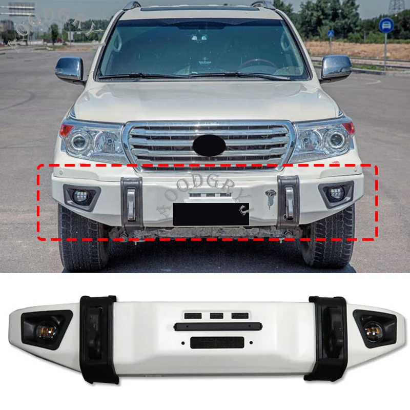 

Car Styling 1pcs For Toyota Land Cruiser LC200 2012-2015 Front Bumper Anti-collision Protection Kit