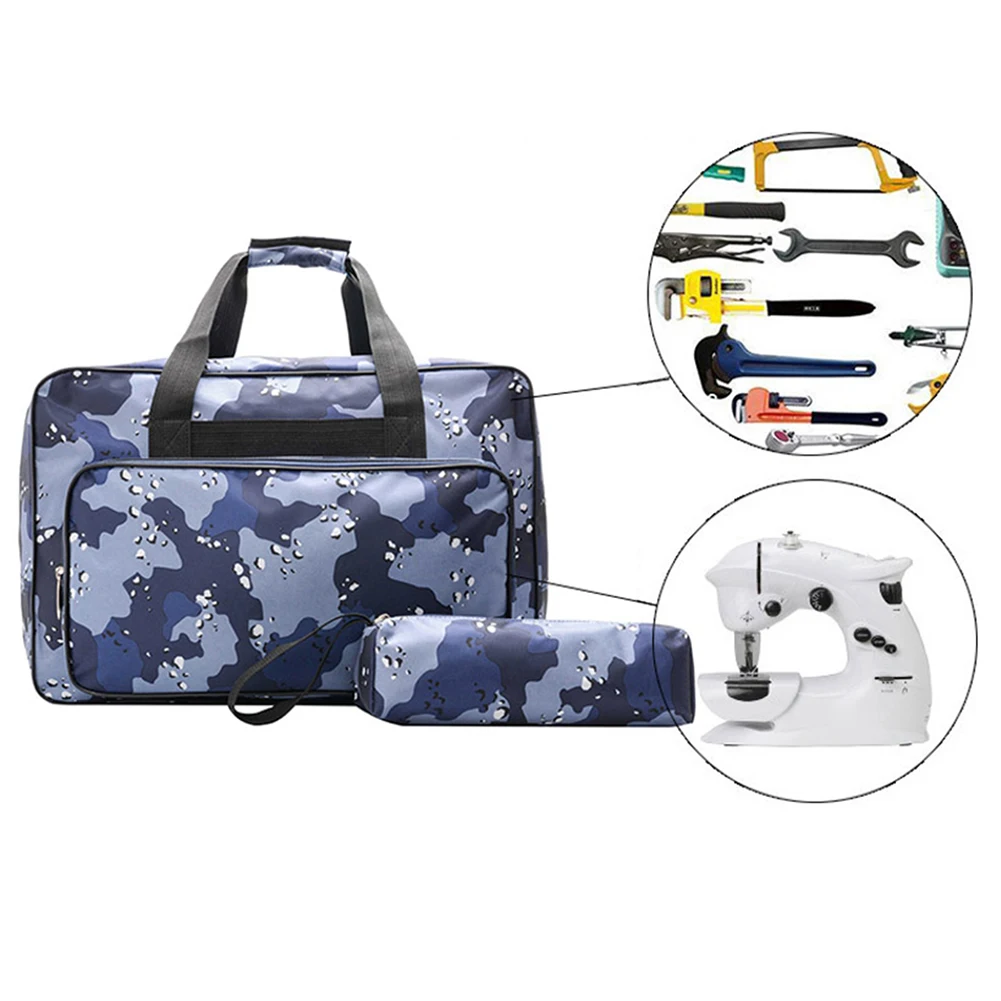 

Classic Texture Embroidery Storage Bag Practical Multi-functional Durable Crochet Hooks Thread Yarn Tool Bag Organizer Holder