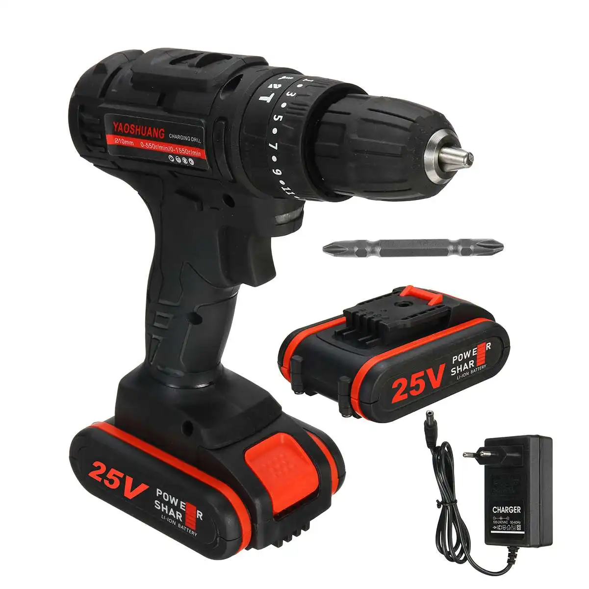 YAOSHUANG 25V 3/8 Cordless Rechargeable Electric