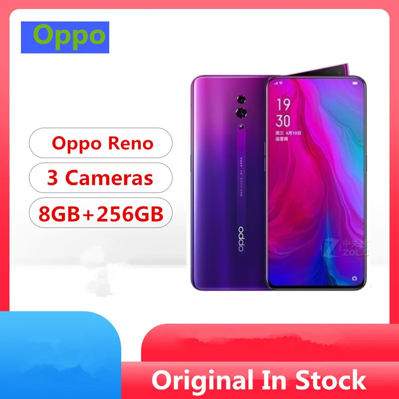 

Newmodel Oppo Reno celular smartphone Snapdragon 710 Android 9.0 6.4" IPS 2340X1080 8GB RAM 256GB ROM 48.0MP Fingerprint NFC