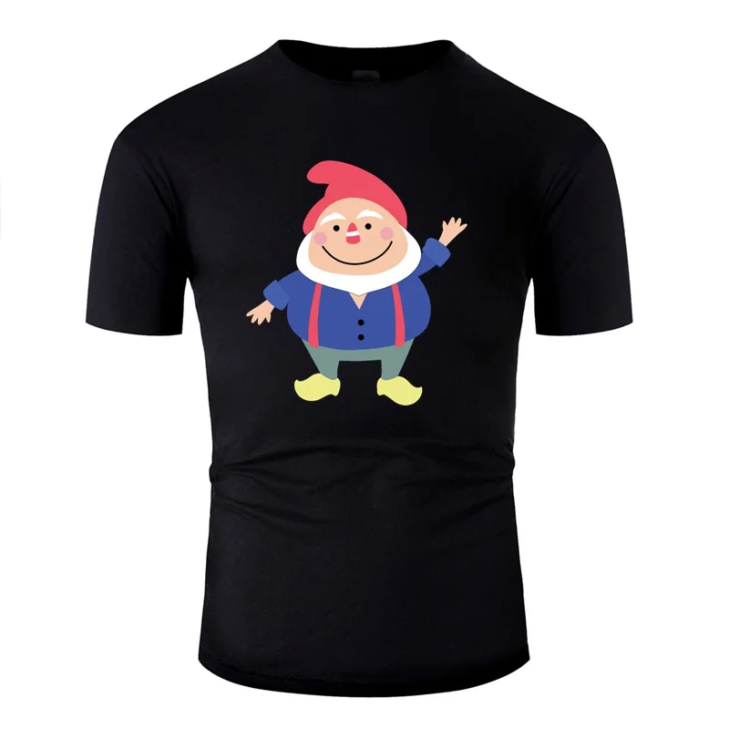 

Vintage Gnome Tshirt Men Hilarious Men And Women Tshirts Round Collar Short-Sleeve