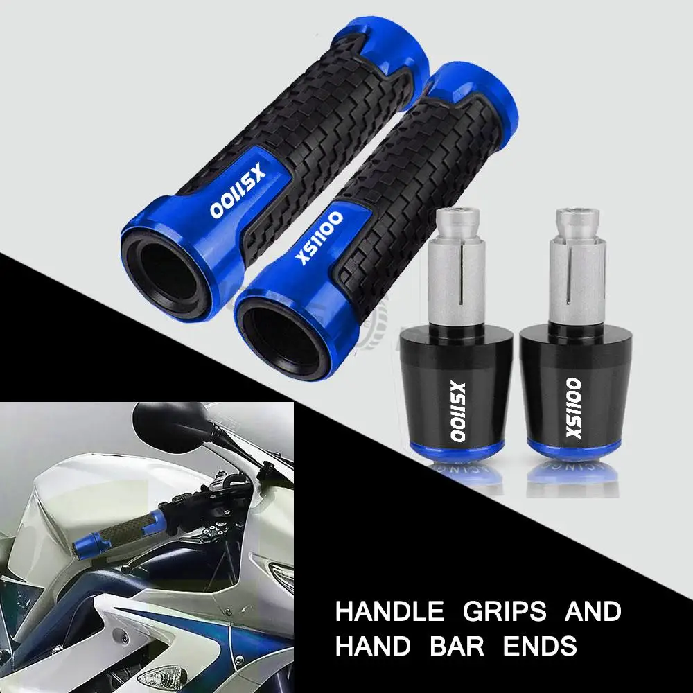 Motorcycle Accessories For YAMAHA XS 1100 1978 1979 1981 1980+ 7/8 &quot 22mm handle grips handlebar Handle Bar End Cap Parts XS1100 |