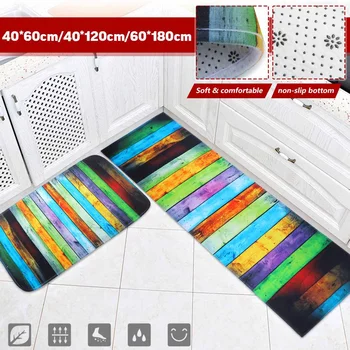 

Colorful Rainbow Rug Bedroom Mat Washable Non-Slip Dining Room Carpet Soft Area Rug Bedroom Rectangle Floor Mat Home Decoration