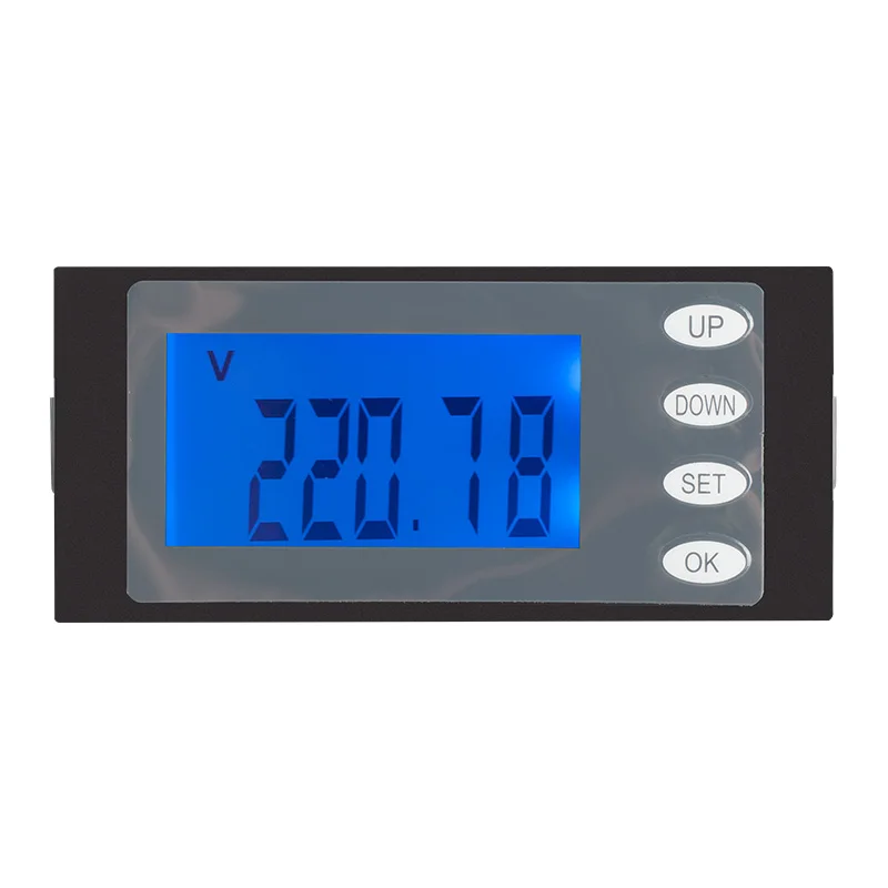 PEACEFAIR однофазный цифровой LCD Ватт метр AC 220V 100A 5IN1 напряжение тока мощность время