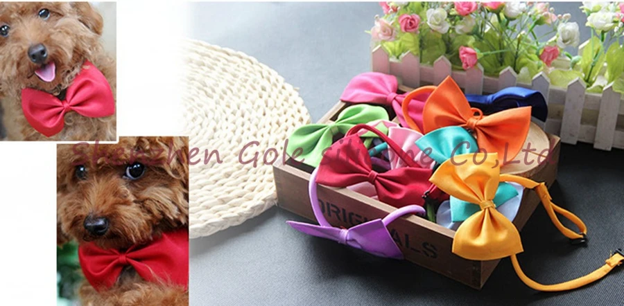 DHL! 500 шт./лот ошейник для собаки галстук-бабочка для собаки кошка галстук принадлежности для ухода за домашними животными головной убор цветок