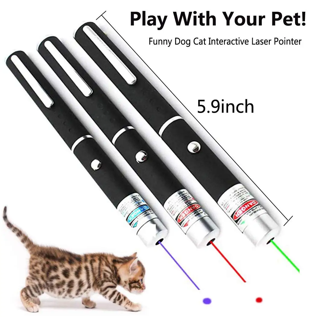 Лазерная указка, зеленый, синий, красный лазерный светильник, ручка 5 мВт, высокая мощность, лазерный указатель, флэш-светильник, Интерактивная ручка, обучающая игрушка, кошка, собака