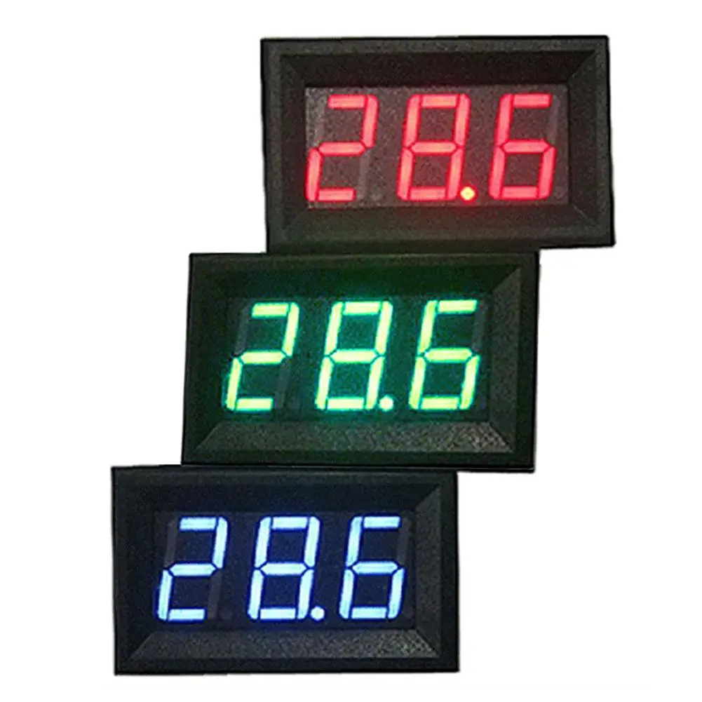 

3-проводной измеритель напряжения, 0,56 дюйма, постоянный ток 0-30,0 в, цифровой светодиодный вольтметр с защитой от обратной полярности, Прямая поставка