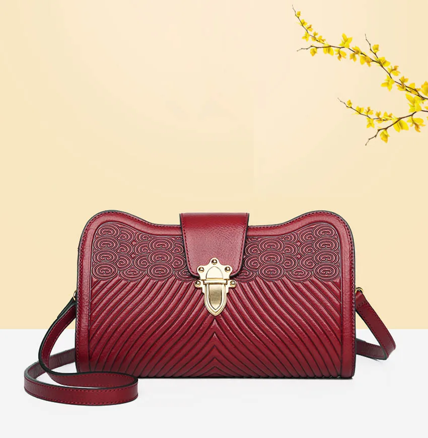 SUWERER luxury handbags women bags designer designer bags famous brand women bags new women Genuine Leather bag clutch bags