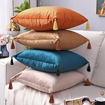 

Fyjafon 1/2/3/4 Pillow Case Velvet Pillow Cover 50*50 Decorative Pillow Cases Soft Thick Cushion Cover Living room Pillowcase