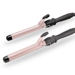 Hair Curler Single Tube Ceramic Curling Iron, 25mm 28mm 32mm Glaze Pear Fower Cone Electric Curly LCD hair styler