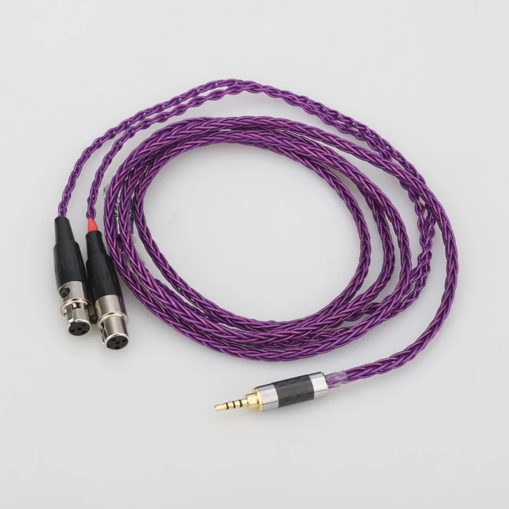 Audiocrast HIFI 2 5 3 5 4 4mm XLR Balanced Earphone Headphone Upgrade Cable Silver Plated for Audeze LCD 3 LCD3 LCD 2 LCD2 LCD 4