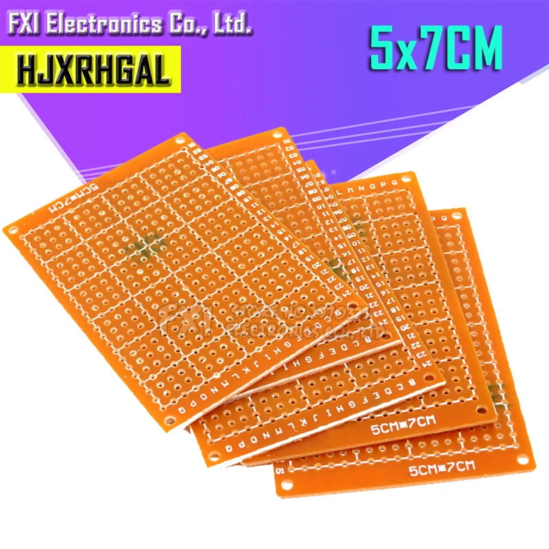 10PCS 5 X 7 cm papel prototipo placa de circuito impreso placa De Circuito Matriz Universal Experimento