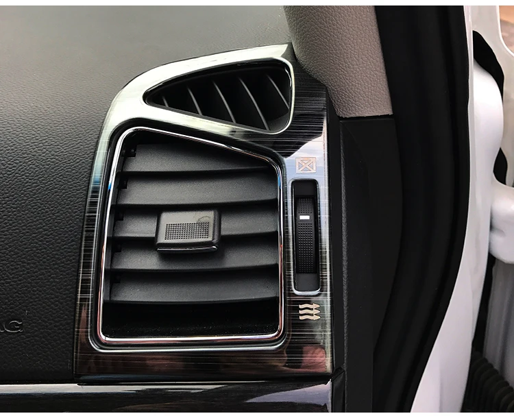 Для Chevrolet 2011- CAPTIVA интерьер обе стороны Кондиционер Выход вентиляционное отверстие декоративное лощеное покрывало автомобильный аксессуар наклейка