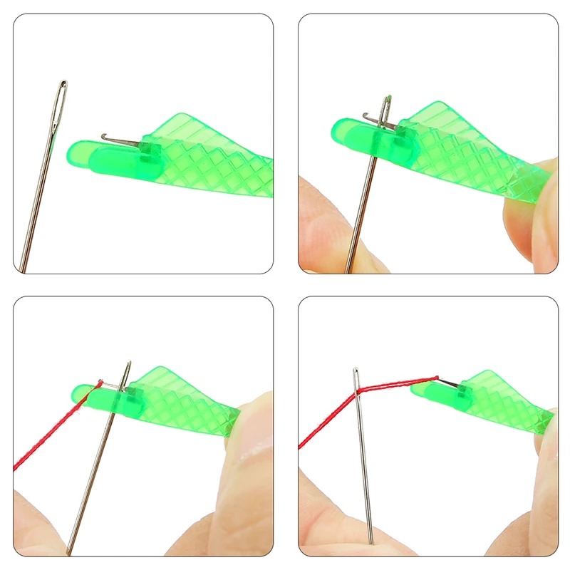 10Pc Mini Fish Shape Sewing Machine Needle Threader with Hook