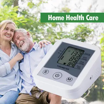

In Stock! Blood Pressure Monitor Upper Arm Blood Pressure Meter LCD Digital Measuring Arterial Pressure Tool Home Health Care
