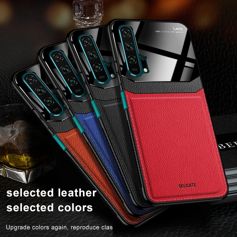 Honor 10i Leather Case For Huawei honor 10 lite Silicone Protective Cover 20 20i 9 20pro v20 v10 honor10 light | Мобильные телефоны