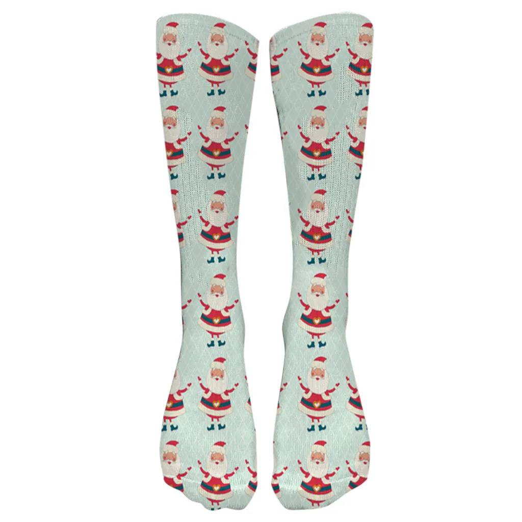Рождественские носки унисекс для праздников 9 разных дизайнов, рождественские носки, подарок, длинные забавные носки, стиль, женские эластичные носки Soxs