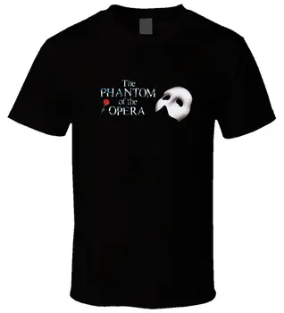 

Black Men T Shirt " THE PHANTOM OF THE OPERA 1 " Size S-3XL Men T Shirt Print Cotton Short Sleeve T-Shirt Men 2017 New