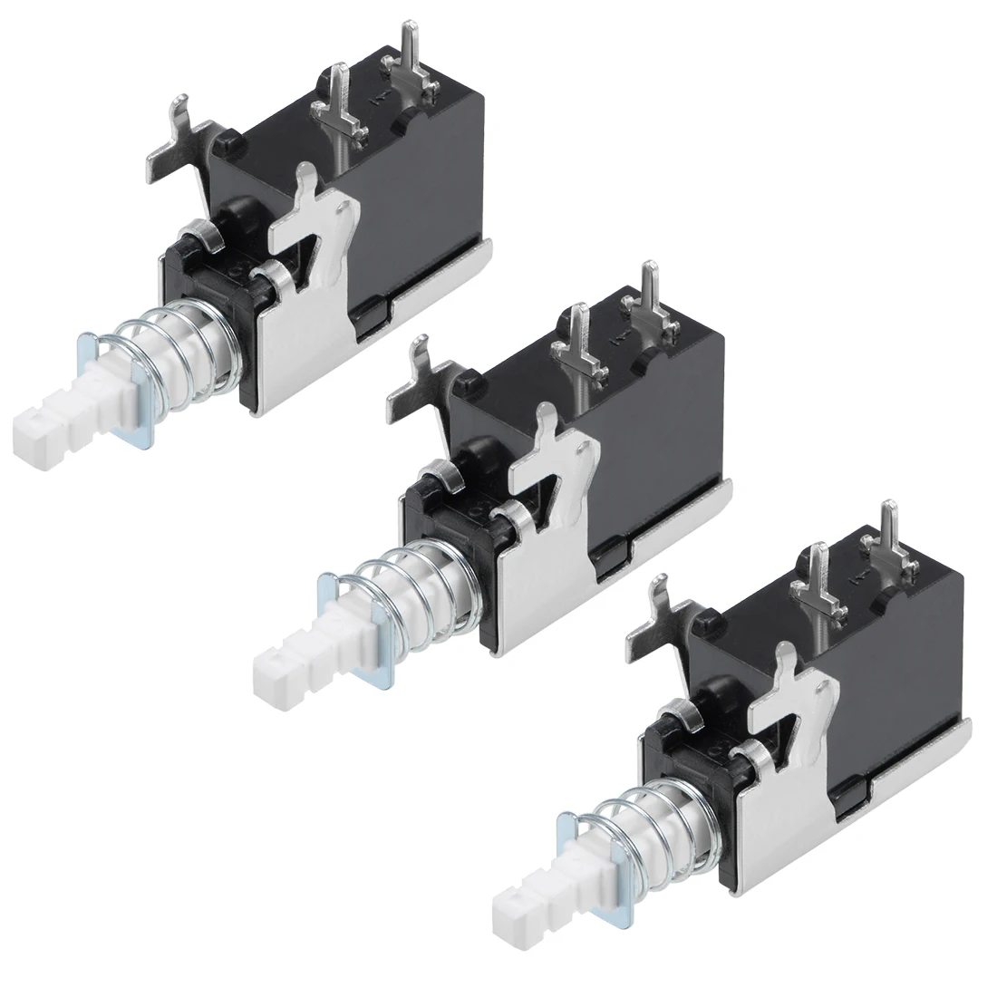 

uxcell Push Button Switch 8A 250V SPST 2 Pin 1 Position Self-Locking Black 3pcs