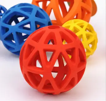 

Outdoor pet drain the dog toys bite-resistant Natural rubber ball non-toxic interactive geometric training toy