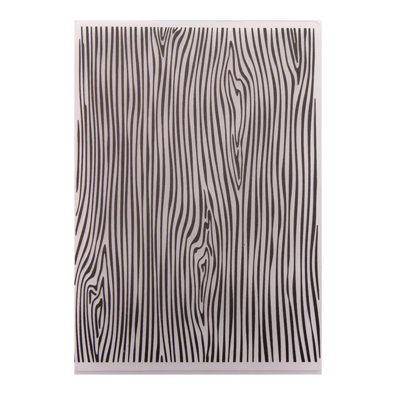 1pc Wood Grain Pattern Folders for Embossing Cutting Dies Plastic Template Scrapbook DIY Album Card Making 14.8cm x 10.5cm plastic embossing folder embossing folder