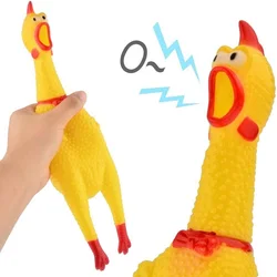 Gadgets de farces en caoutchouc pour chiens, jouets en forme de poulet, anti bruit, nouveauté 