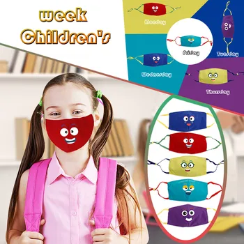 

5pcs Children's mask Breathable Face Mask Reuseable Mouth Caps Outdoor Mouth Mask Cloth Face Shield Protective mondmaskers