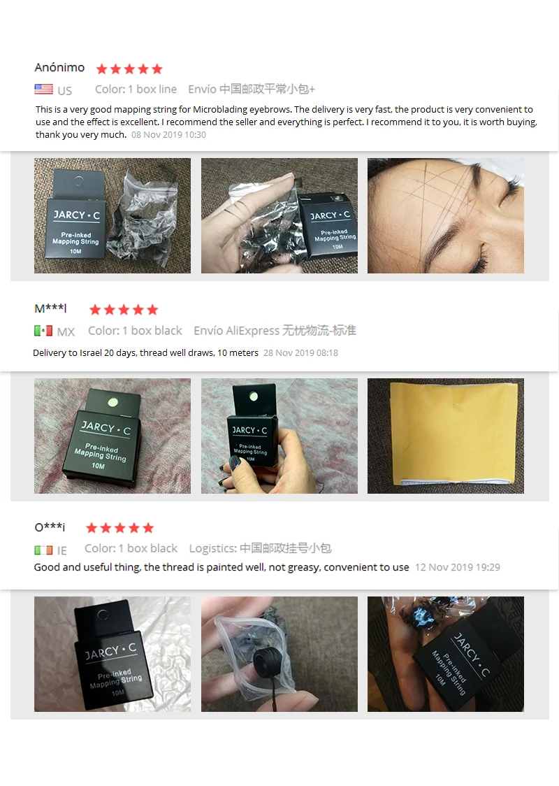 Картографическая пре-чернильная струна для микроблейдинга eyebow Make Up dying Liners Thread Semi Permanent позиционирование бровей измерительный инструмент