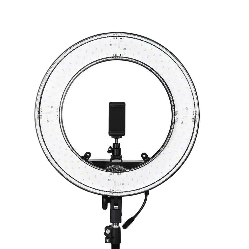 ONLENY 12-дюймовый кольцо свет Dimmable bi-цвет СВЕТОДИОДНЫЙ Кольцо-вспышка студийный Трипод круглая лампа студийное освещение для фотографии