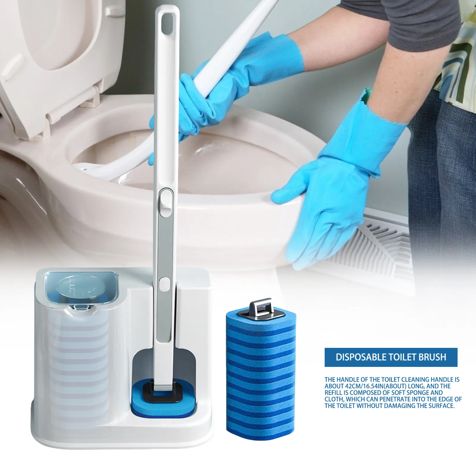 Disposable-Bathroom-Toilet-Brush-Cleaner-With-Long-Handle-No-Dead ...