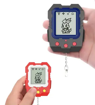 

Mini Electronic Pets Toys with Keychain 90S 9 Pets in One Virtual Cyber Funny Christmas Gift for Kids Adults