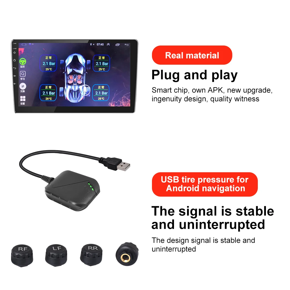 ȵ̵ TPMS ڵ  DVD ÷̾ ˶, ڵ Ÿ̾ з ͸,  Ÿ̾ 4 ܺ , USB, APK ġ