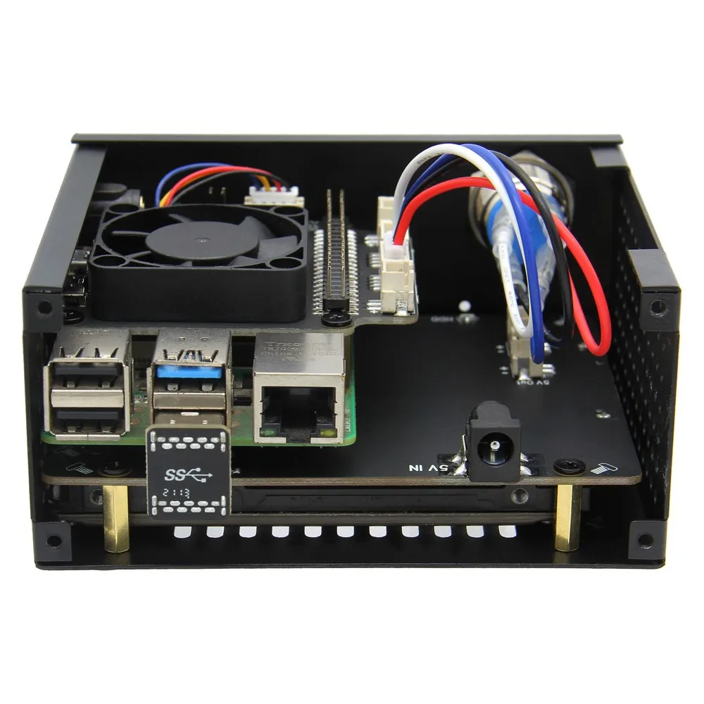 Raspberry Pi 2 5 дюймов жесткого диска SATA HDD/SSD X825 V2.0 доска + X735 с подходящей металлической