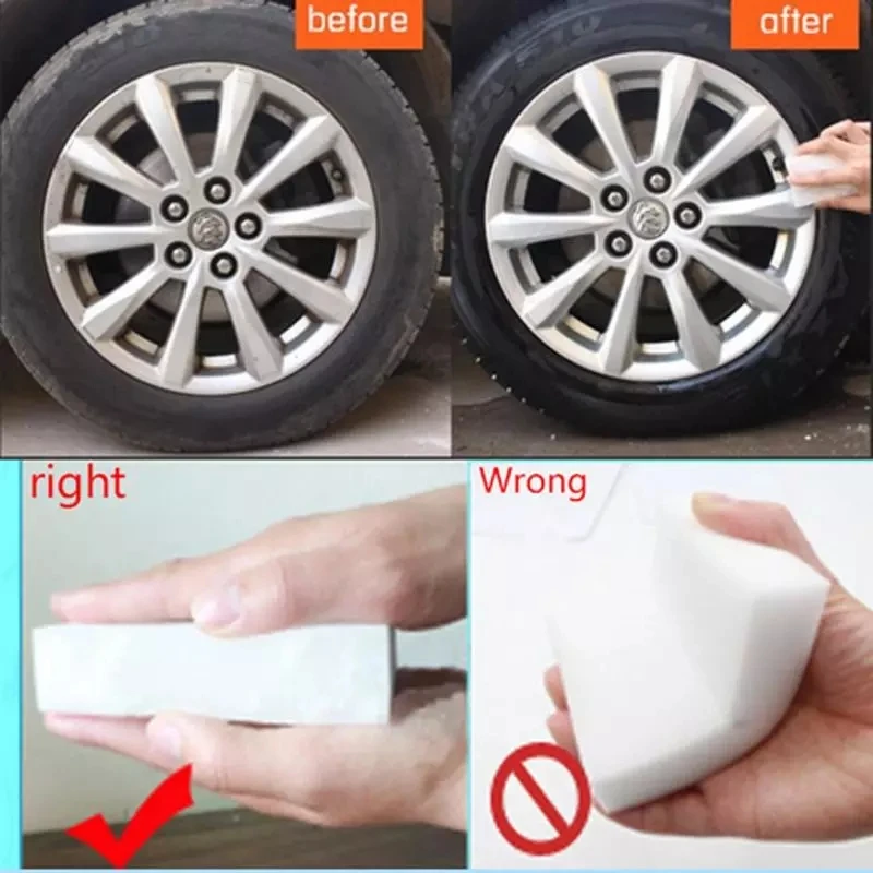 100 pcs/lot Wholesale White Magic Sponge Eraser Melamine Cleaner,multi-functional Cleaning 100x60x10mm