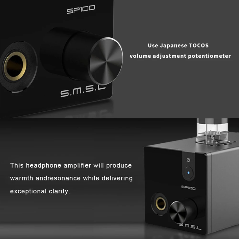 SMSL усилитель для наушников HiFi Электрический трубки NE5532 TOCOS регулятор громкости