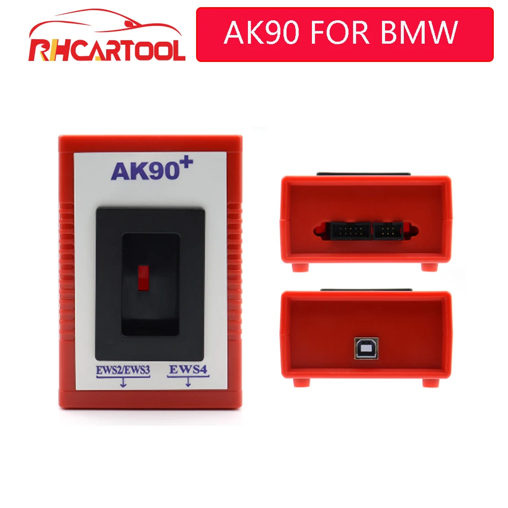 Автомобили OBD2 диагностический инструмент последний V3.19 AK90 ключ программист AK90+ для всех BMW EWS от 1995-2005 OBD2 Копировать ключи автомобиля