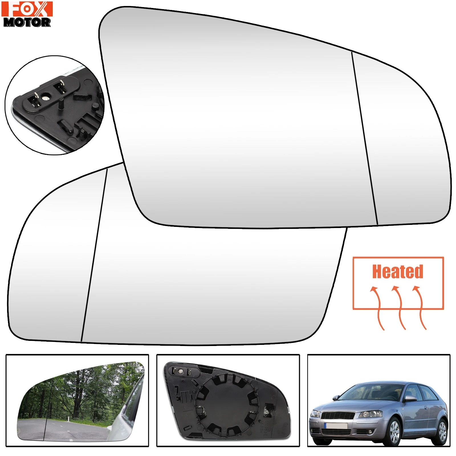 For Audi A3 8P A4 A6 03 08 Left Right Side Wing Mirror Driver Passenger