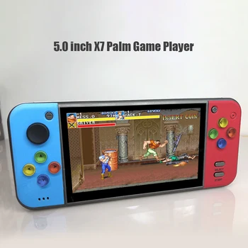 

POWKIDDY 5.0 inch Color Screen Retro Handheld Game Player Video Game Console for FC NES Games Built in Battery Support TF Card