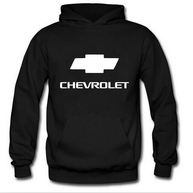 Толстовки с капюшоном и Для мужчин автомобиль Chevrolet толстовка с принтом логотипа Демисезонный модные Для мужчин Толстовка с капюшоном в стиле хип-хоп Харадзюку Повседневное толстовка из флиса тренировочный костюм - Цвет: 02