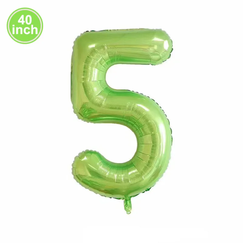1 шт. 40 дюймов большие зеленые шары с большим количеством фольги шарики в форме цифр 0-9 день рождения украшения дети взрослые Гелиевый шар - Цвет: 5