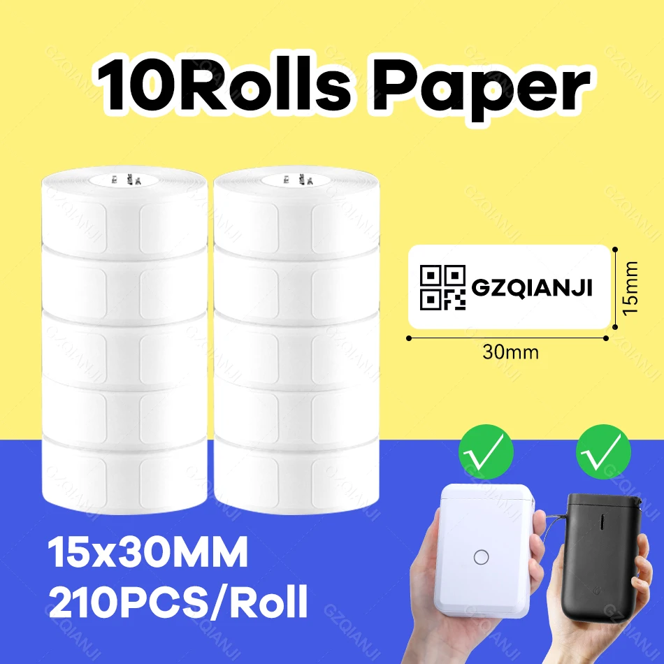 NiiMbot Thermal Transparent Printer Paper Waterproof Oil Proof White  Kitchen Cosmetics Name Date price Labels for D11 Printer - AliExpress