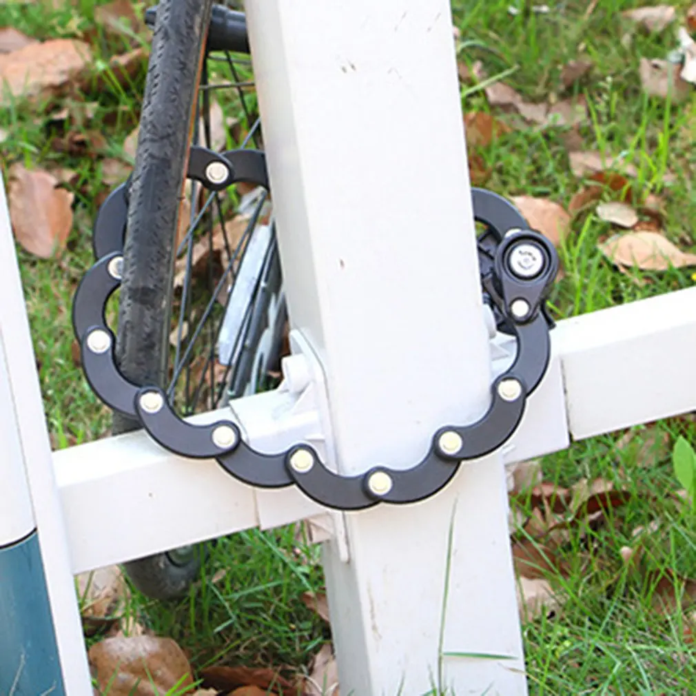 

Bicycle Lock Anti-Theft Chain Burger Lock Mountain Bike Bicycle Accessories Electric Car Fixed Folding Lock Accessories