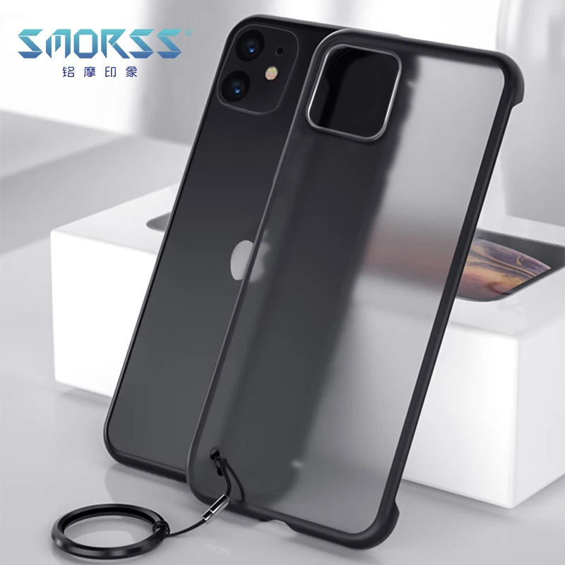 SMORSS Ультратонкий чехол для телефона без полей iPhone X XS Max 11 pro прозрачный