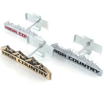 

Car Styling 3D Stereoscopic Metal Snow Mountain HIGH COUNTRY Emblem Sticker for Jeep Grand Commander Cherokee Compass Wrangler