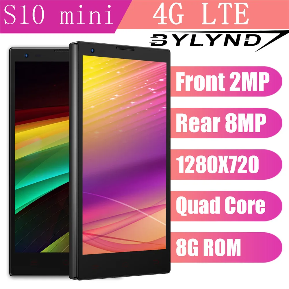 

S10 mini Smartphones Android celulars 4G LTE 1G RAM 8G ROM 2MP+8MP Front/back Camera mobile phones unlocked MTK6580 IPS 4.7"